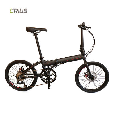Crius 20 pollici Master D Mini Bike pieghevole 9 velocità Metallic Nero Aluminico Legato Rim