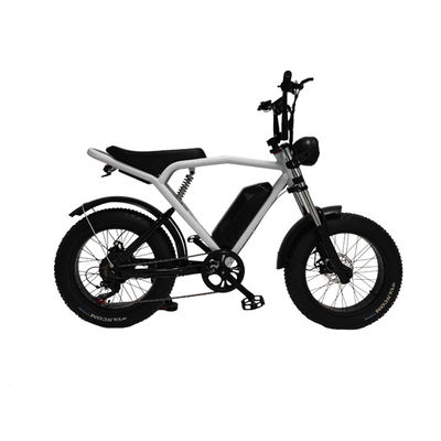 Fast Electric Dirt Bike Mountain City Road EBike con freno a disco meccanico in nero