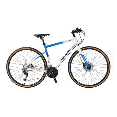27 velocità velocità di progettazione adulto 700 * 35C Flat Bar Road Bike con forchetta in lega personalizzabile