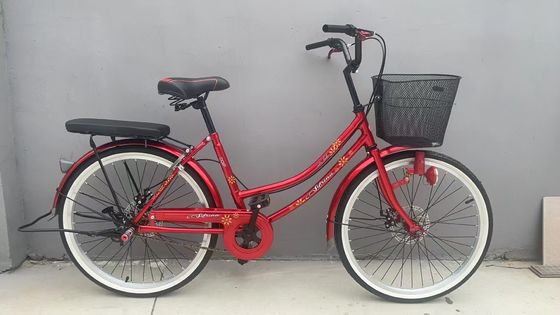 24 pollici bici da donna con portabici elegante bici da donna Bicicleta Urbana Femenina stile classico bici da donna