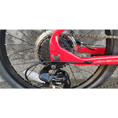 Bicicletta per bambini da 20 pollici con forchetta a sospensione e telaio in fibra di carbonio pesa solo 11 kg