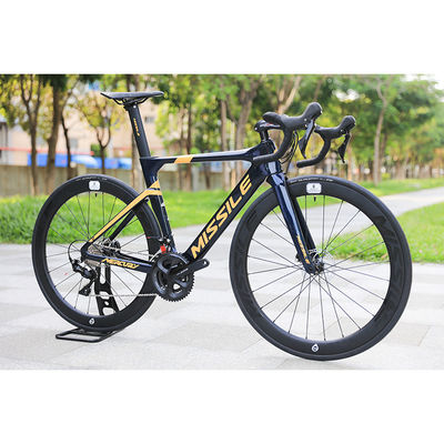 22 Speed Carbon Road Bike con pneumatici 700*25C e freno a disco 31.8*420 manubrio a carbonio
