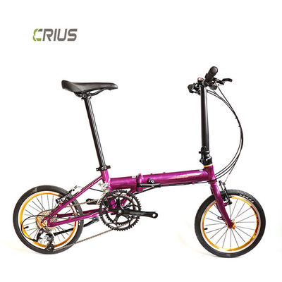 16 pollici Folding Bike con Microshift R9 Rear Derailleur e Xunjie 9s 11-28T Cassetta