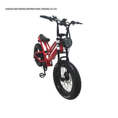 Bicicletta elettrica a freno a disco meccanico 48v 500w Motor ebike 2 ruote 20 pollici gomma di grasso