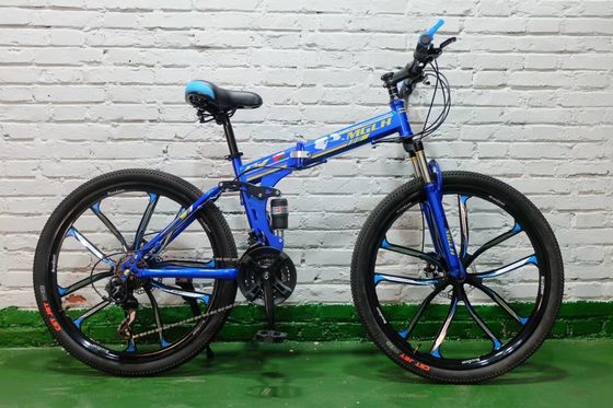 Biciclette pieghevoli da 20 pollici per adulti Cornice in acciaio Vernice interna Lunghezza 1,33m