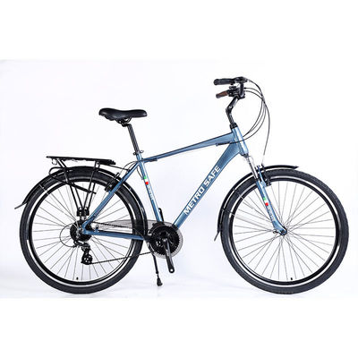 700c Uomo Urban City Bike con 24 velocità e Al Crown Sus Fork