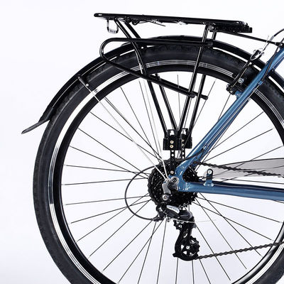 700c Uomo Urban City Bike con 24 velocità e Al Crown Sus Fork