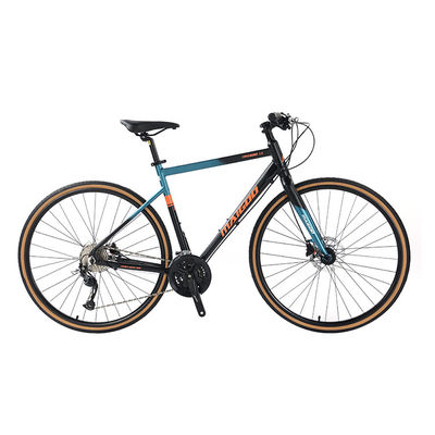 27 velocità velocità di progettazione adulto 700 * 35C Flat Bar Road Bike con forchetta in lega personalizzabile
