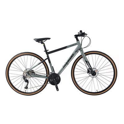 27 velocità velocità di progettazione adulto 700 * 35C Flat Bar Road Bike con forchetta in lega personalizzabile