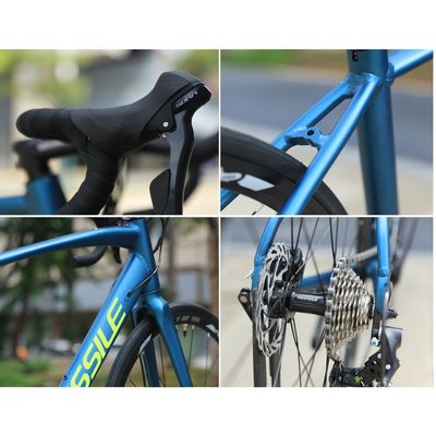 700C Bicicletta stradale a telaio rigido 18 velocità Materiale del telaio in lega di alluminio 10,5 kg Peso