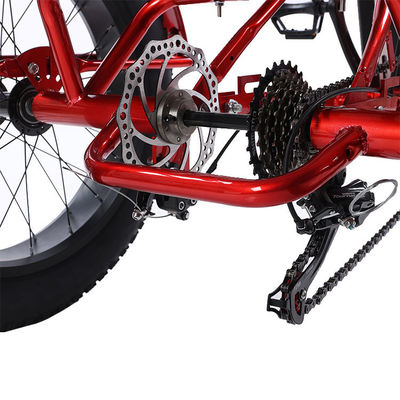 Anteriore 24 Posteriore 20 pneumatici da neve triciclo elettrico con SHIMANO posteriore 7-velocità e 48V15A batteria
