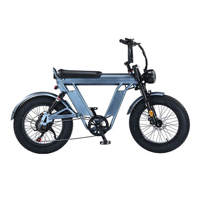 Bicicletta elettrica da 20 pollici con pneumatici grassi con telaio in lega di alluminio da 48 V e doppia sospensione