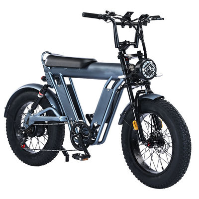 Bicicletta elettrica da 20 pollici con pneumatici grassi con telaio in lega di alluminio da 48 V e doppia sospensione
