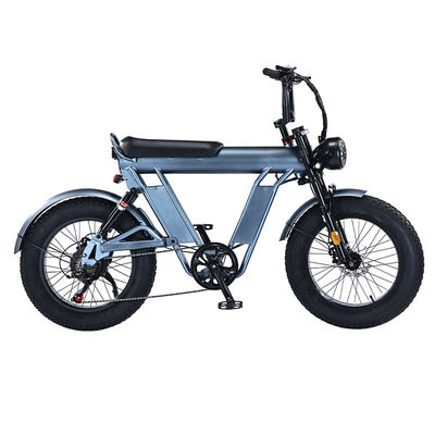 Bicicletta elettrica da 20 pollici con pneumatici grassi con telaio in lega di alluminio da 48 V e doppia sospensione