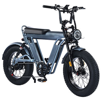 Bicicletta elettrica da 20 pollici con pneumatici grassi con telaio in lega di alluminio da 48 V e doppia sospensione