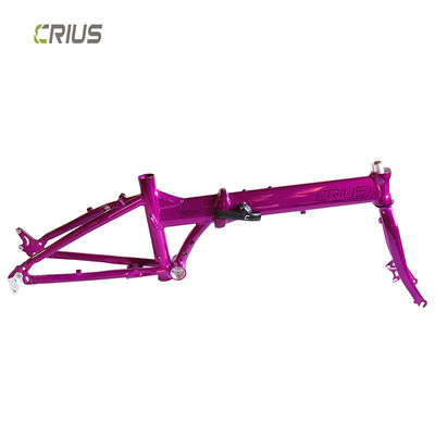 20" Cornice di bicicletta pieghevole in lega di alluminio con modalità di lavorazione della superficie lucida Adatta