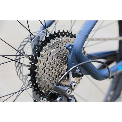 MTB a mountain bike pieghevole con capacità di carico di 150 kg e 27.5 pollici di sospensione completa