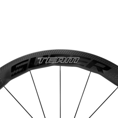 Fibra di carbonio Superteam Road Bike Wheel Set 25mm Larghezza 50mm Profondità Cuscinetti ceramici
