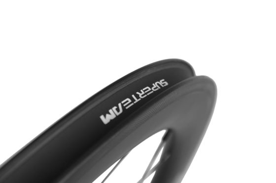 Superteam 38mm Road Wheelset con sistema di frenata a V e gomito R13 Black Hub