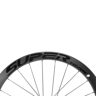 Superteam Tuboless Tubular 25mm Bicicletta Cerchi di Fibra di Carbonio Wheelset per Road Bike