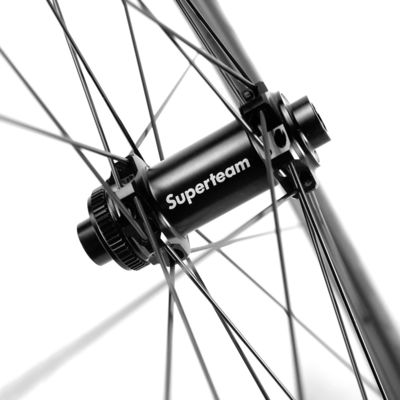 Superteam Tuboless Tubular 25mm Bicicletta Cerchi di Fibra di Carbonio Wheelset per Road Bike
