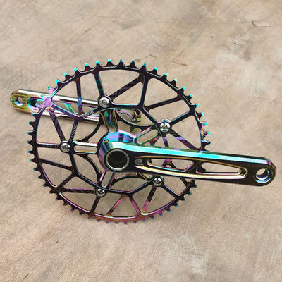 Crankset per biciclette Litepro Plus 54T 170mm BCD 130mm Crankset vuoto in lega di alluminio di Crius