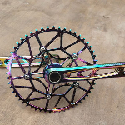 Crankset per biciclette Litepro Plus 54T 170mm BCD 130mm Crankset vuoto in lega di alluminio di Crius