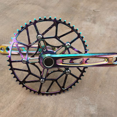 Crankset per biciclette Litepro Plus 54T 170mm BCD 130mm Crankset vuoto in lega di alluminio di Crius