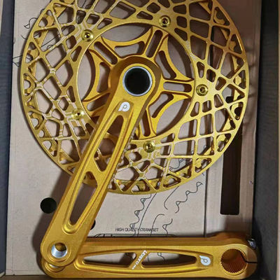 53T 56T 58T Biciclette stradali Lega di alluminio CNC Litepro Plus Crankset per biciclette 130mm BCD