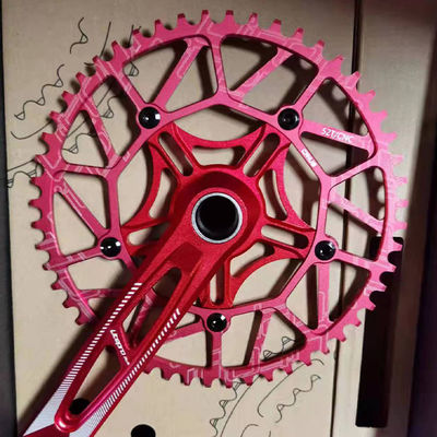 53T 56T 58T Biciclette stradali Lega di alluminio CNC Litepro Plus Crankset per biciclette 130mm BCD