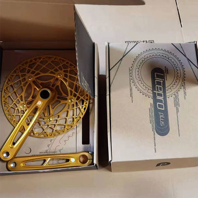 53T 56T 58T Biciclette stradali Lega di alluminio CNC Litepro Plus Crankset per biciclette 130mm BCD