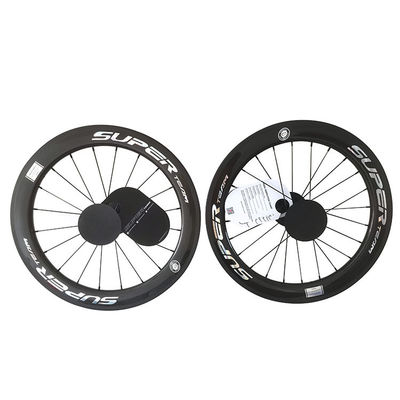 Nero 451 Gloss 3K Rim Freno Ceramico Cuscinetto Hub Lama Spokes Superteam Carbon Wheelset