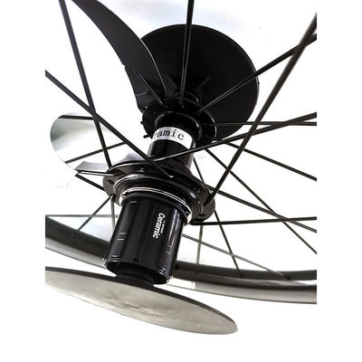 Nero 451 Gloss 3K Rim Freno Ceramico Cuscinetto Hub Lama Spokes Superteam Carbon Wheelset