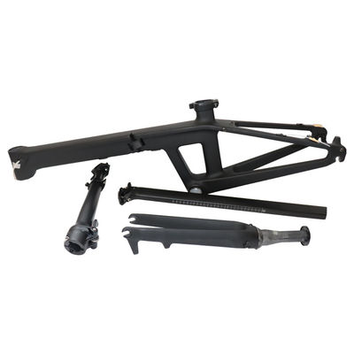 Cornice elegante da 20 pollici di bicicletta al carbonio con modalità di lavorazione della superficie lucida e pressfit BB92mm