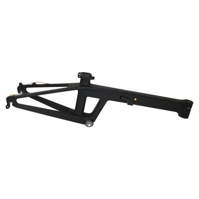 Cornice elegante da 20 pollici di bicicletta al carbonio con modalità di lavorazione della superficie lucida e pressfit BB92mm