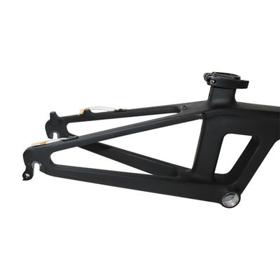 Cornice elegante da 20 pollici di bicicletta al carbonio con modalità di lavorazione della superficie lucida e pressfit BB92mm