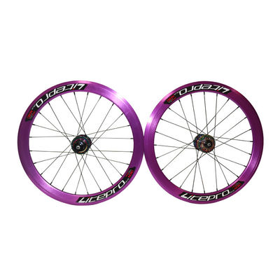 451 Freno a disco Leggio di alluminio Ruote di bicicletta Ruota di bicicletta Clincher 24-30h Spoke Hole