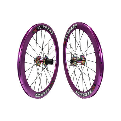 451 Freno a disco Leggio di alluminio Ruote di bicicletta Ruota di bicicletta Clincher 24-30h Spoke Hole