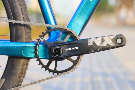 Bici da montagna accessibile a 11 velocità con sospensione a forcella e ammorbiditore non posteriore a telaio duro