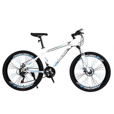 Carbon Steel Mountain Bike Mtb con sospensione a forcella e bordo a tre muri da 40 mm