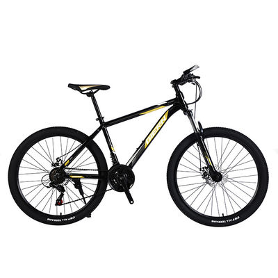 Bicicletta da montagna sportiva a telaio in acciaio con larghezza di pneumatici da 26 pollici e freno a disco meccanico Tongli