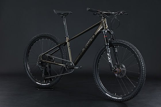 Bici da montagna in alluminio a sospensione completa con ruote da 27,5 pollici e cambio Shimano