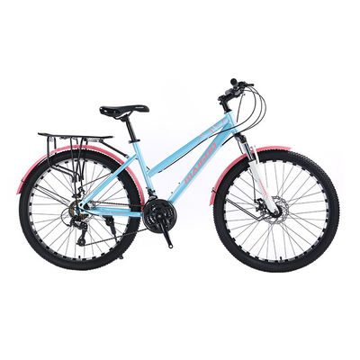 Freno a disco meccanico 21 velocità Cornice in acciaio Bicicleta da strada di montagna per biciclette da viaggio in città