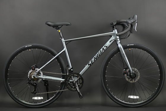 Bicicletta da strada a 2×7 velocità personalizzabile Vendita all'ingrosso di bici da strada personalizzabili Bici da strada economiche con telaio in alluminio Bici da strada leggere per pendolari urbani