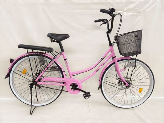 24 pollici City bicycle single speed city bike freno a disco con luce dinamo